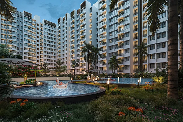Floor plan configurations at Olive Boulevard Panvel new launch